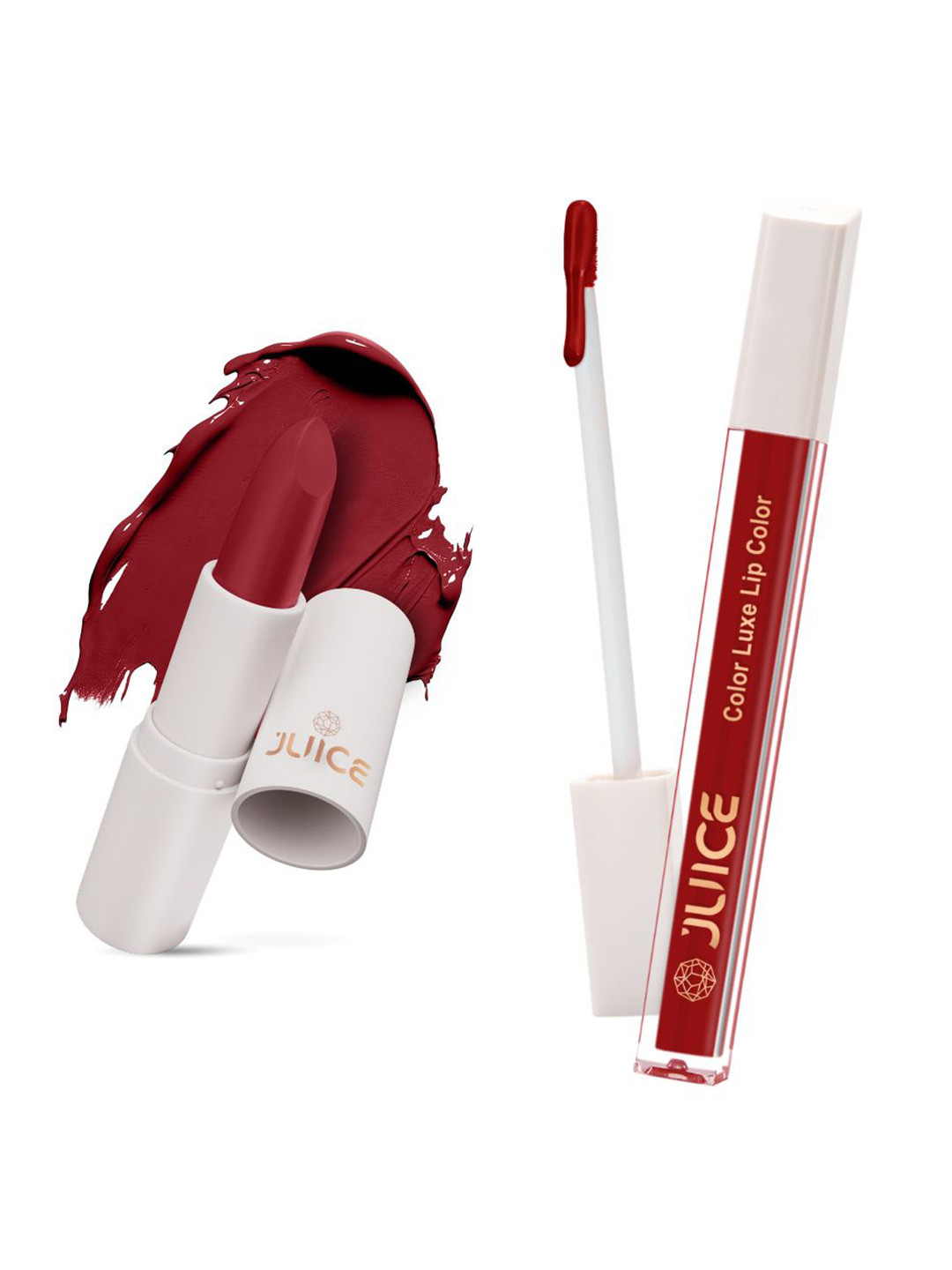 

JUICE Set of Color Luxe Lip Color 2.5ml & Kiss Sensation Lipstick 4g - Shade M09 & M09, Pink
