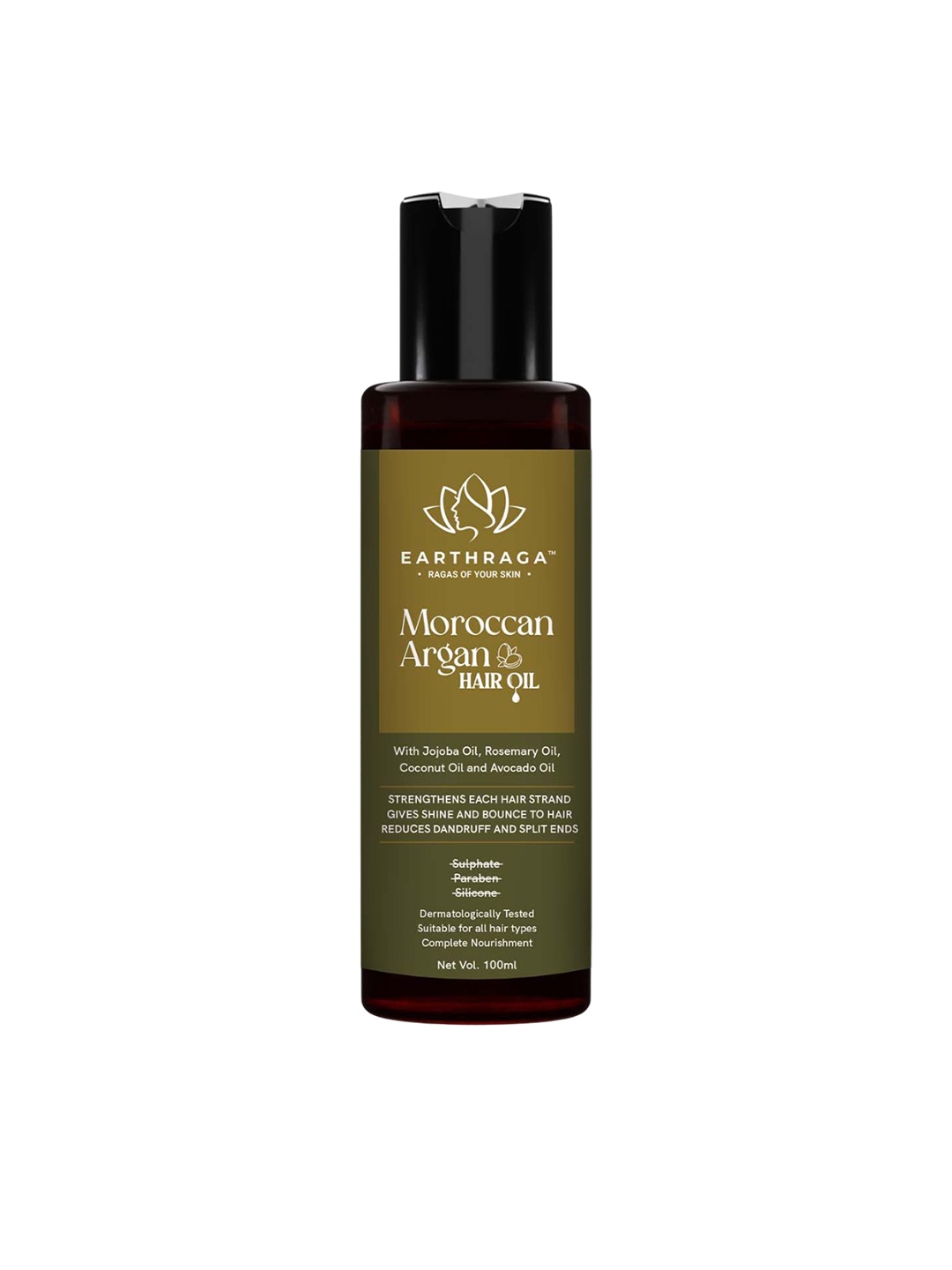 

Earthraga Moroccan Argan Hair Oil-100ml, Green