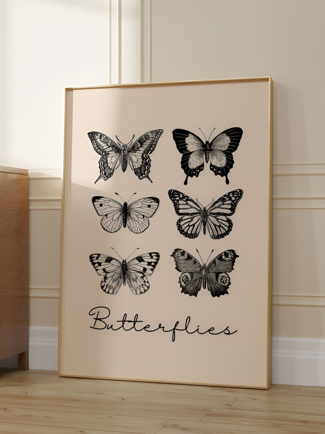 

SAF Cream-Coloured & Black 1 Piece Wood Birds and Animals Wall Paintings