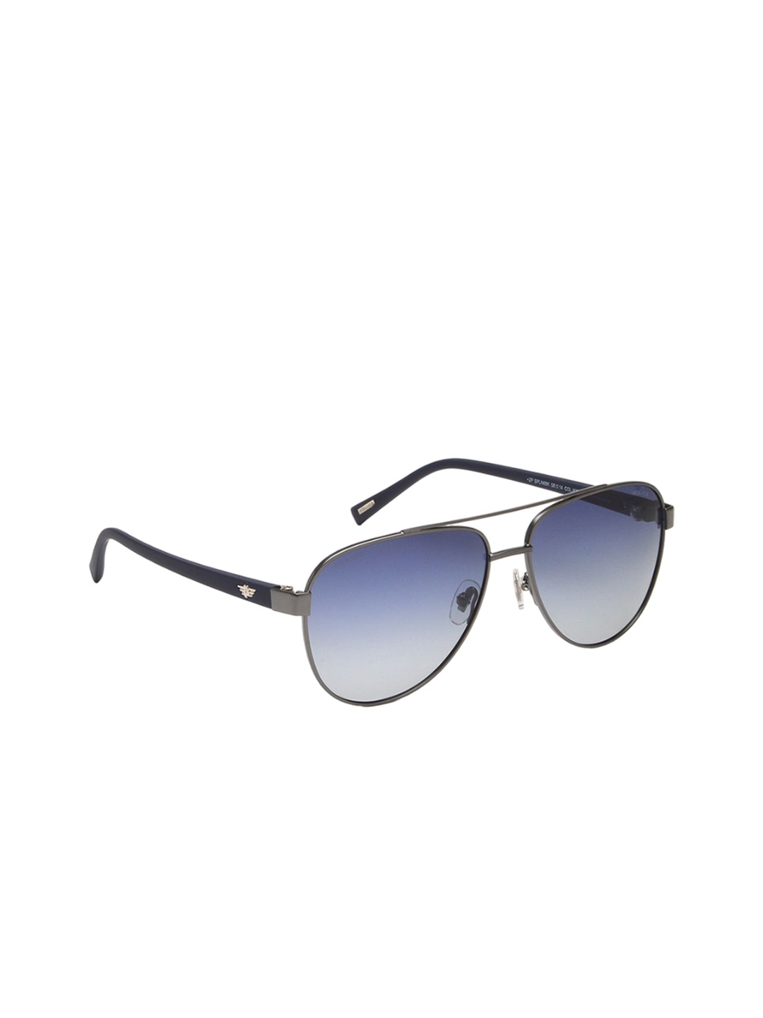 

Police Men Aviator Sunglasses with UV Protected Lens SPLN68K58I87PSG, Blue