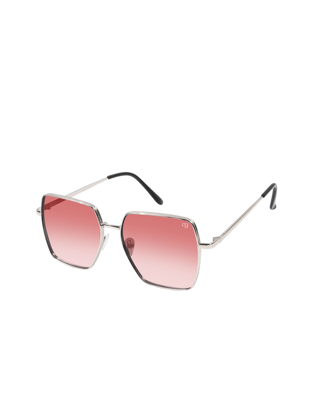 

Woggles Men Oversized Sunglasses with UV Protected Lens WOSK-MOV-8007C3, Red