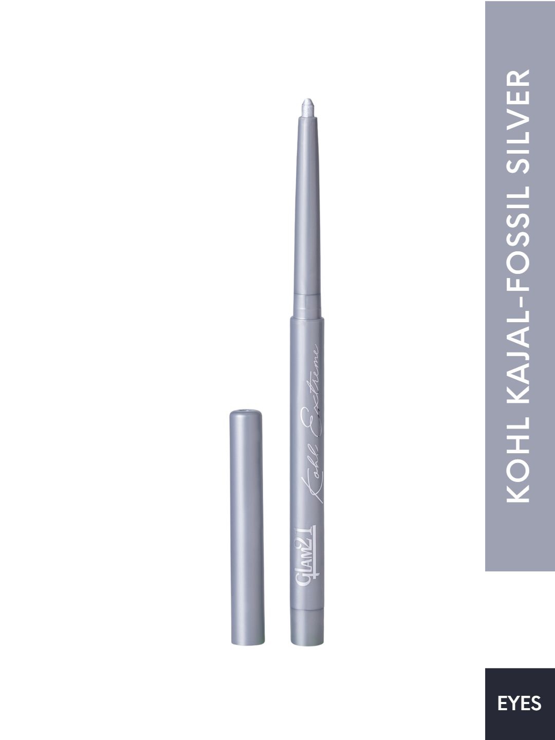 

GLAM21 Kohl Extreme Long Lasting Auto Kajal 0.35g - Fossil Silver 04