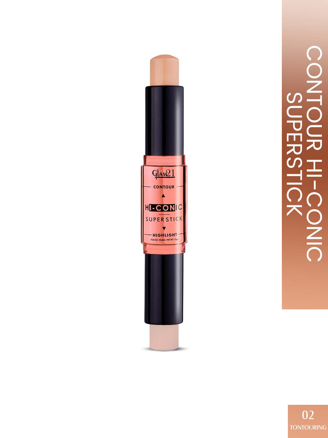 

GLAM21 Hi-Conic Long Lasting & Sweat Proof Contour & Highlight Stick - 10gm Tontouring 02, Beige