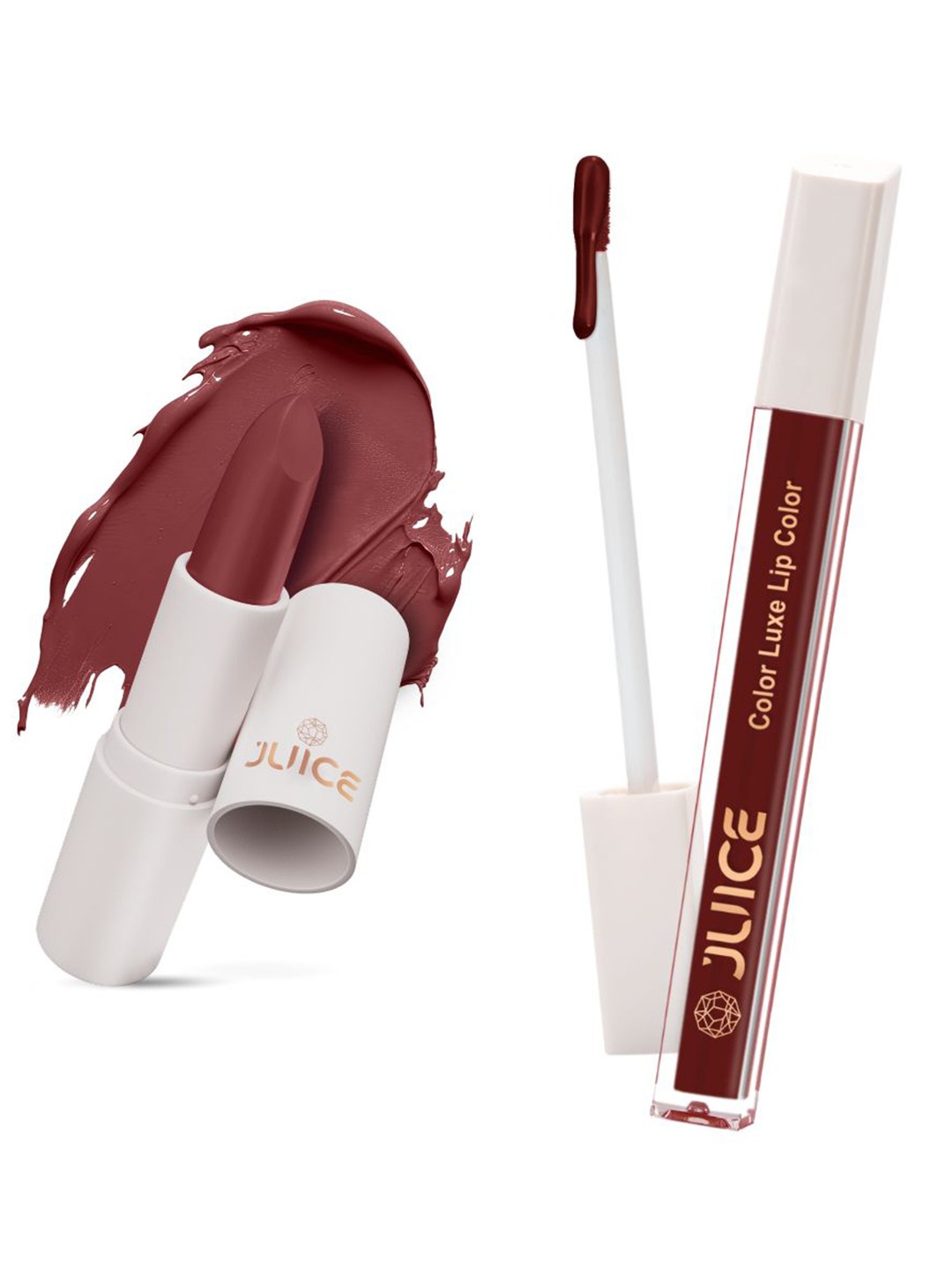 

JUICE Set f 2 Bio Retinol Lipstick- 200gm-Nude Heart - M24 &Lucky Red - M10, Maroon