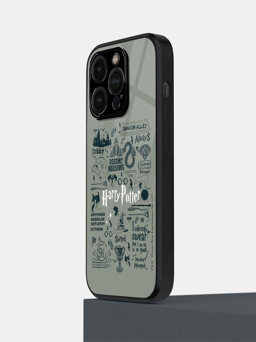 

macmerise Typography Printed iPhone 14 Pro Back Case Mobile Accessories, Grey