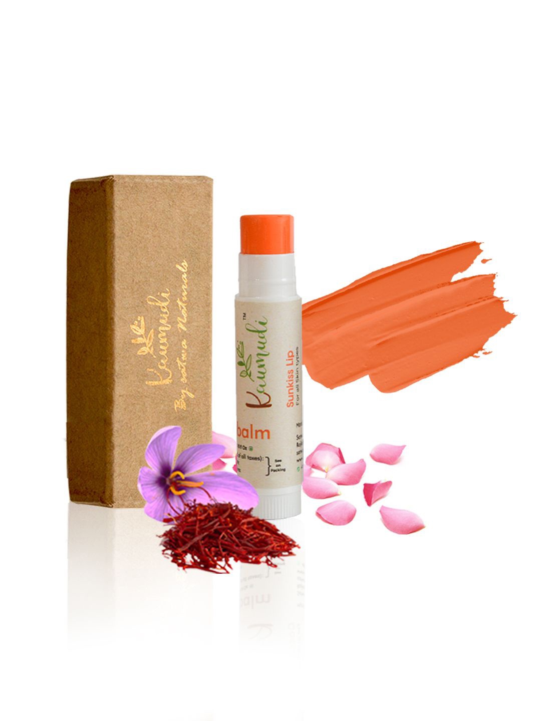 

kaumudi Handmade 3 in1 Lip Balm with Shea Butter 4.5 g - Sunkiss Lip, Orange