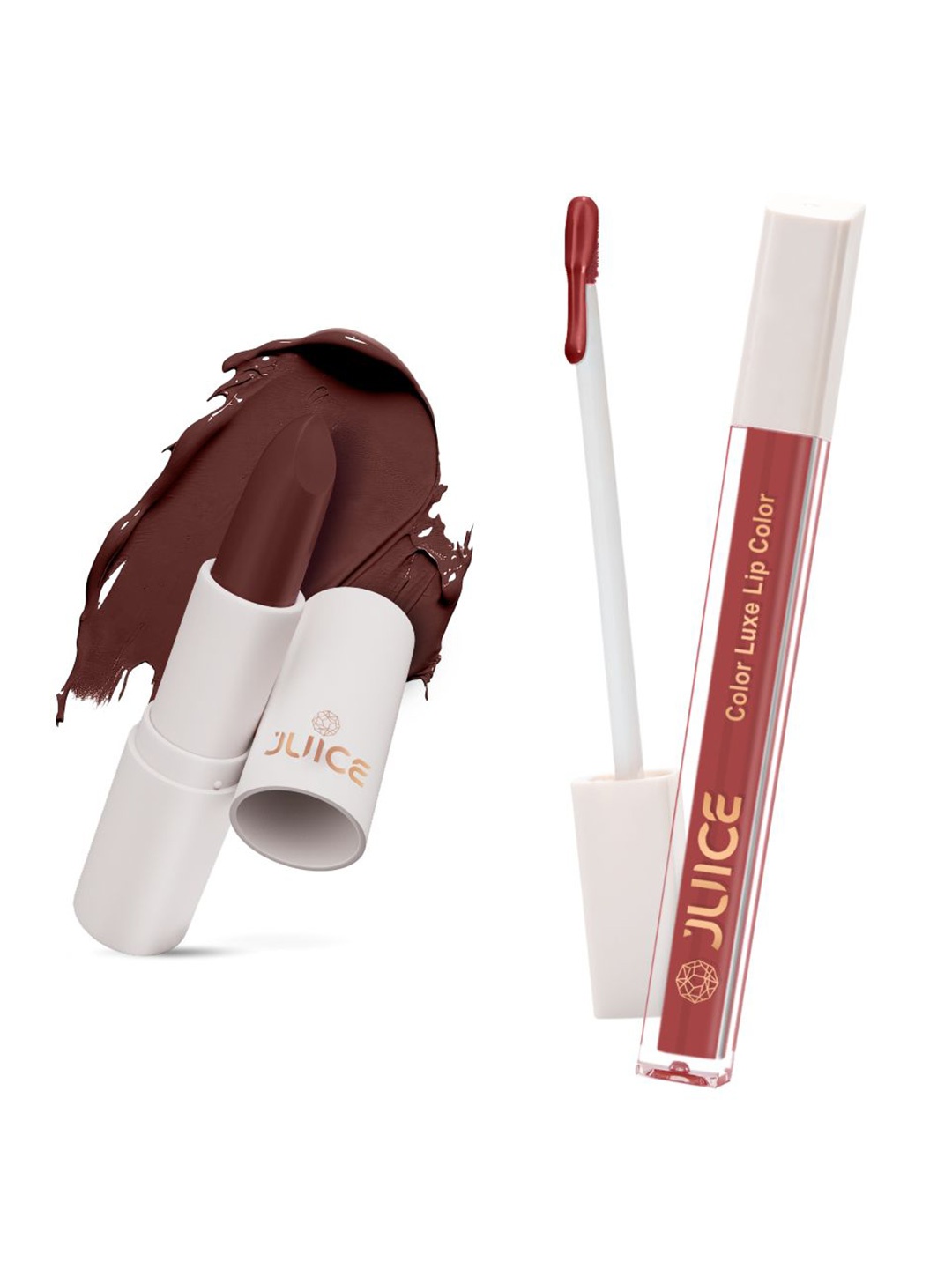 

JUICE Bio Retinol Lipstick-Merlot-M07 & Kissable Pink- M03- 8ML, Brown