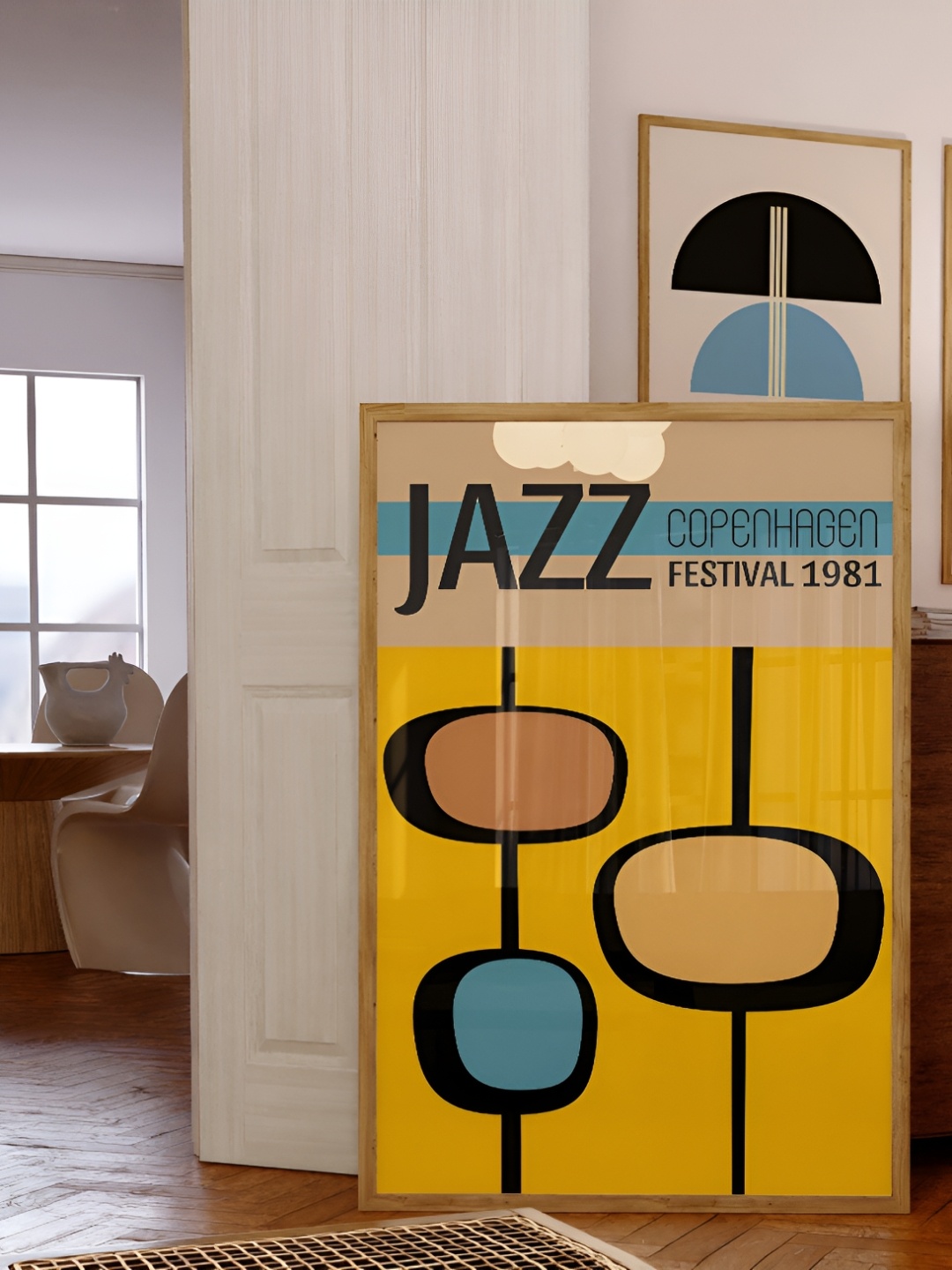 

SAF Yellow & Blue 1 Piece Wood Other Wall Paintings