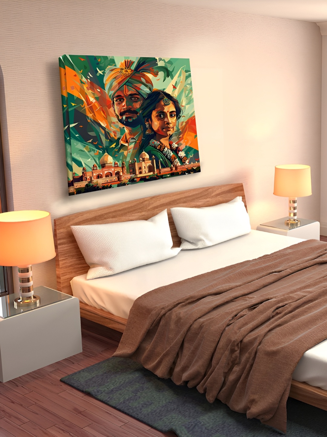 

OLIVE TREE Green & Orange 1 Piece Other Wall Art