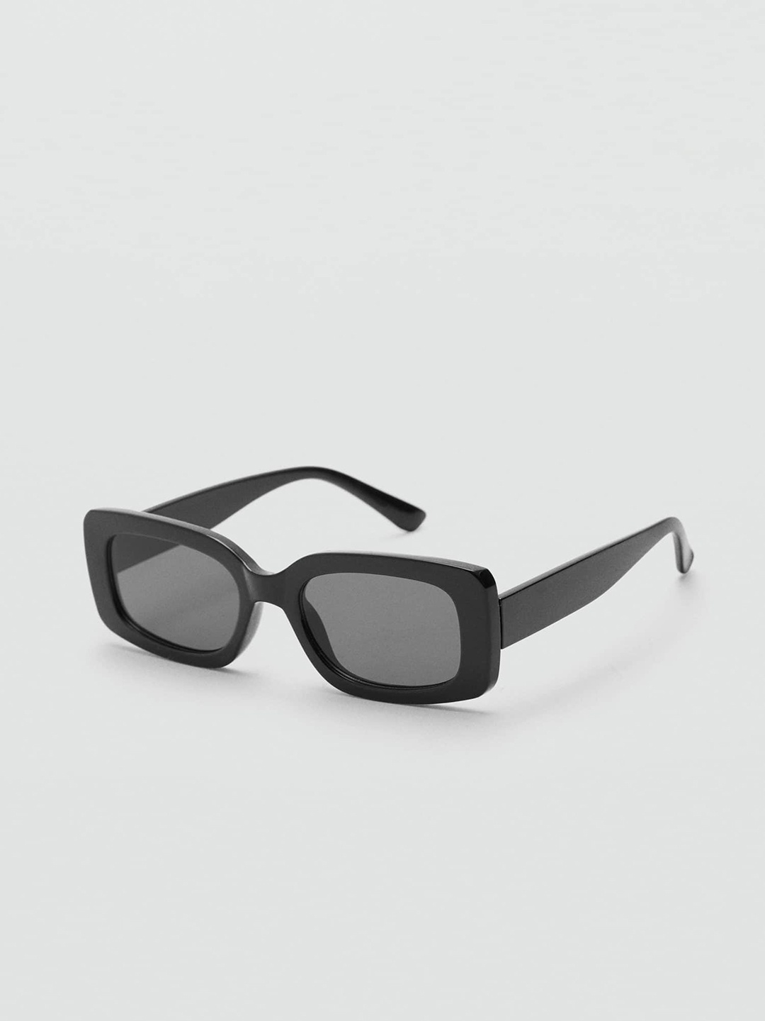 

MANGO Women Rectangle Sunglasses with UV Protected Lens 77040219, Black