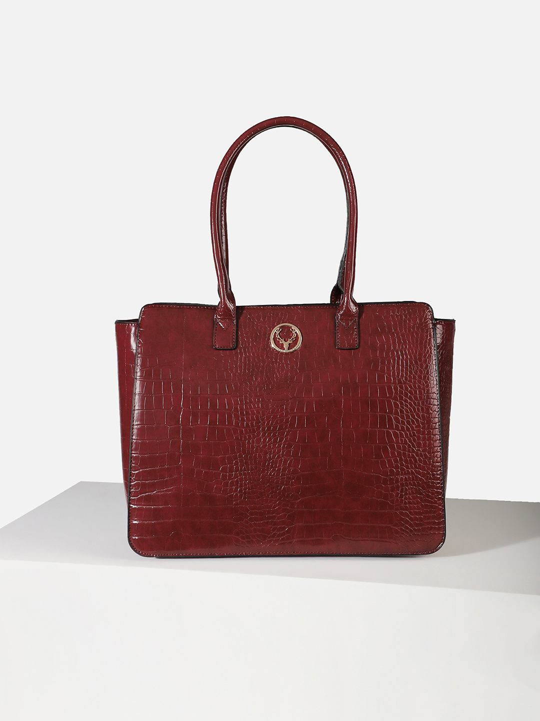 

Allen Solly Woman Swagger Textured Handheld Bag, Maroon
