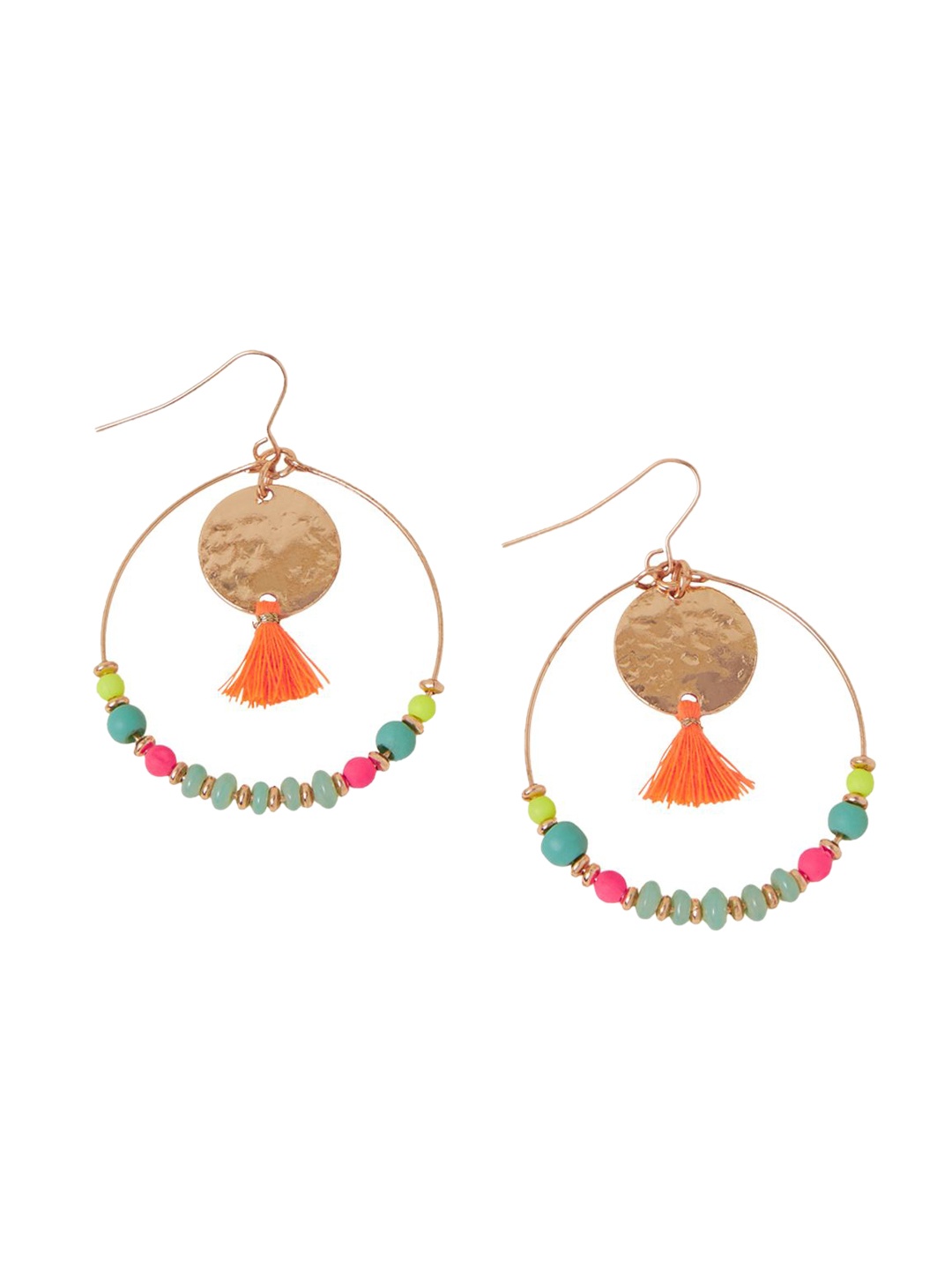 

Accessorize Artificial Beads Drop Earrings, Gold