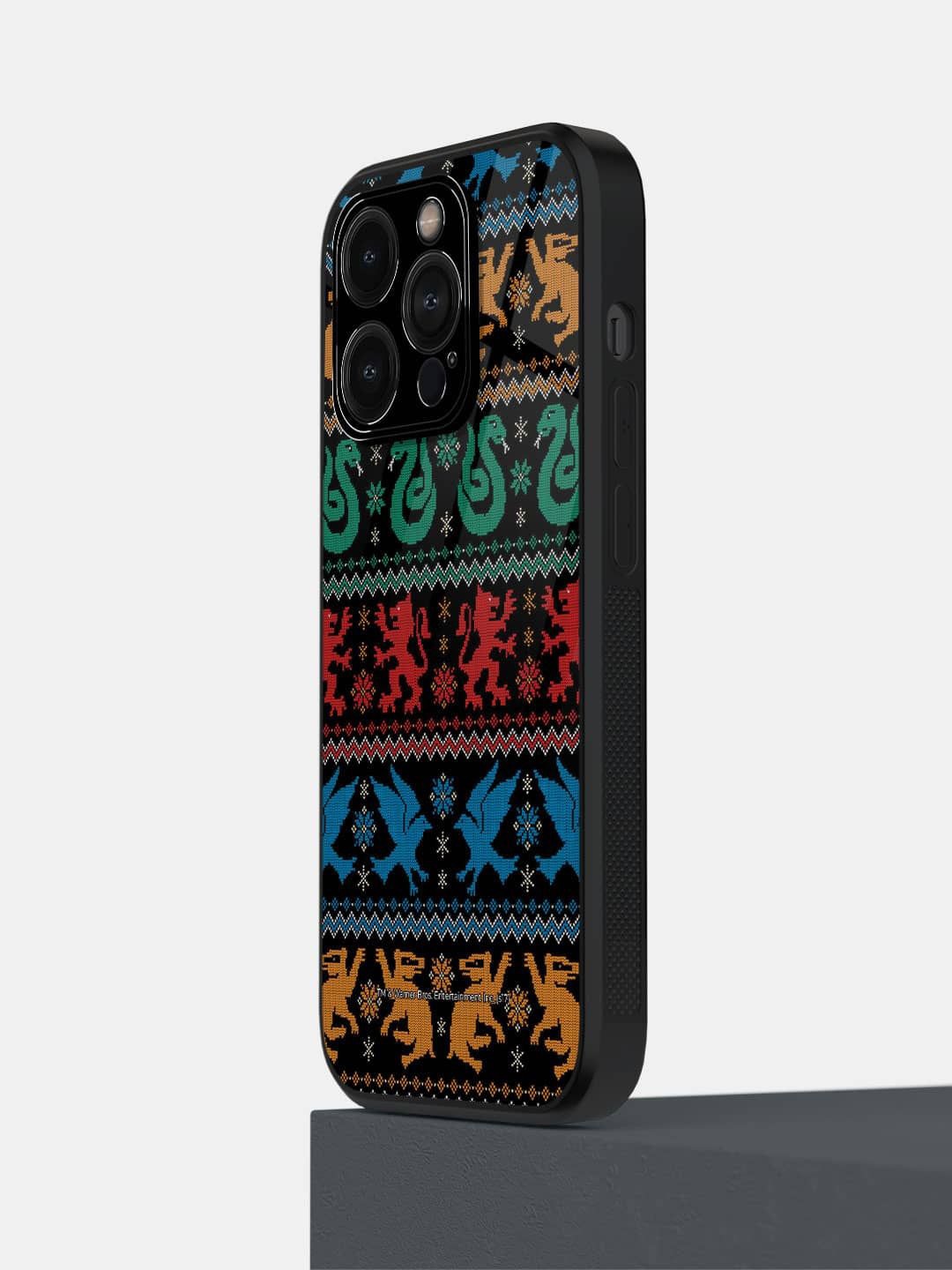 

macmerise Quirky Printed iPhone 14 Pro Back Case Mobile Accessories, Black