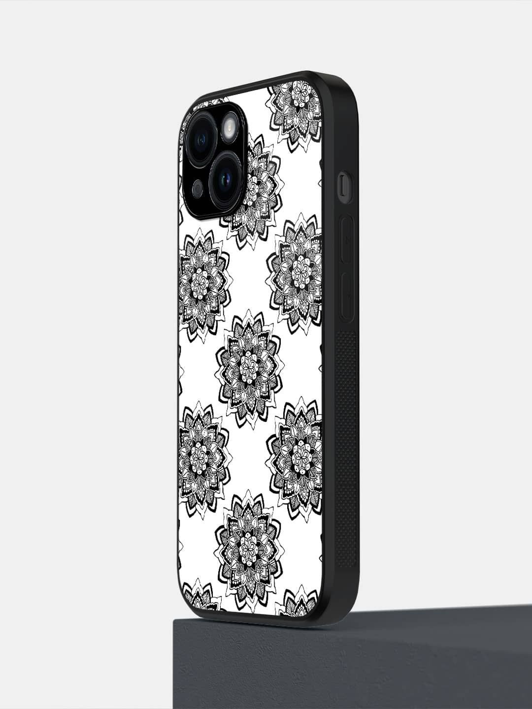 

macmerise Floral Printed iPhone 14 Back Case Mobile Accessories, White