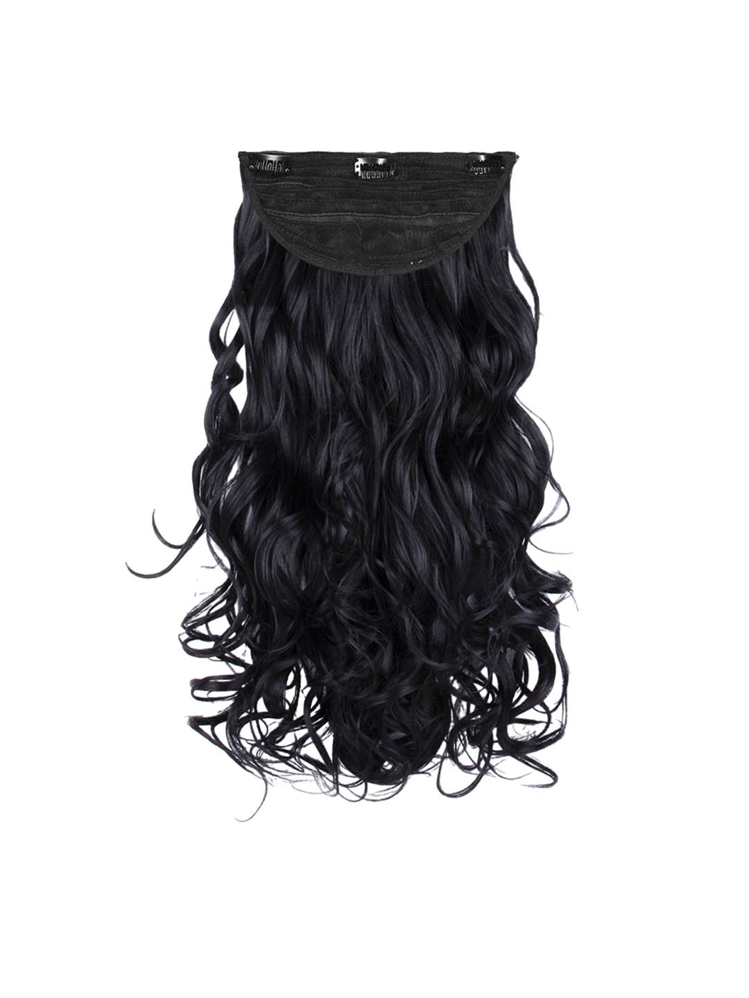 

Streak Street Clip In Wavy Hair Extension - 24 Inch - Jet Black