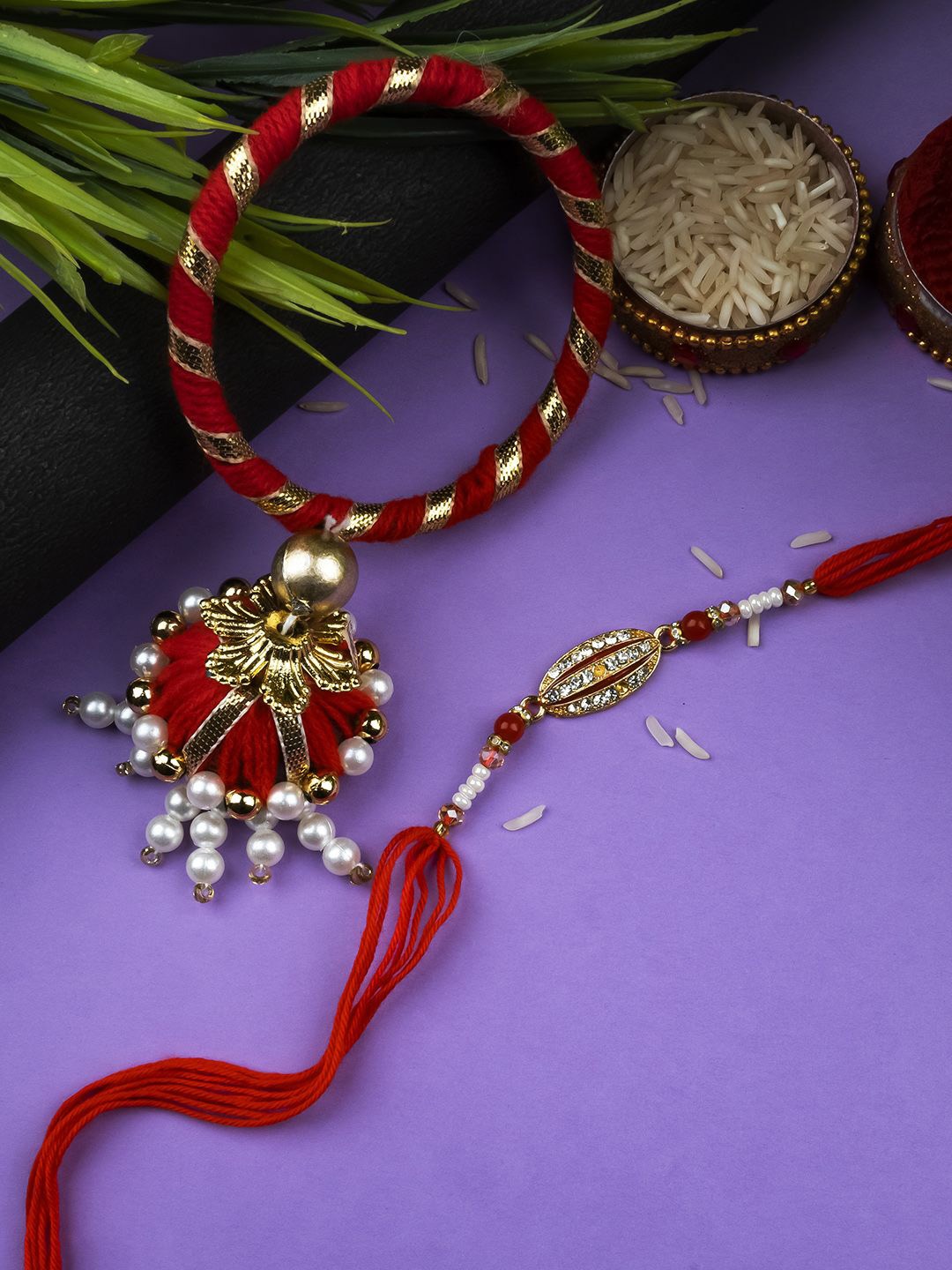 

StileAdda Thread Rakhi, Red