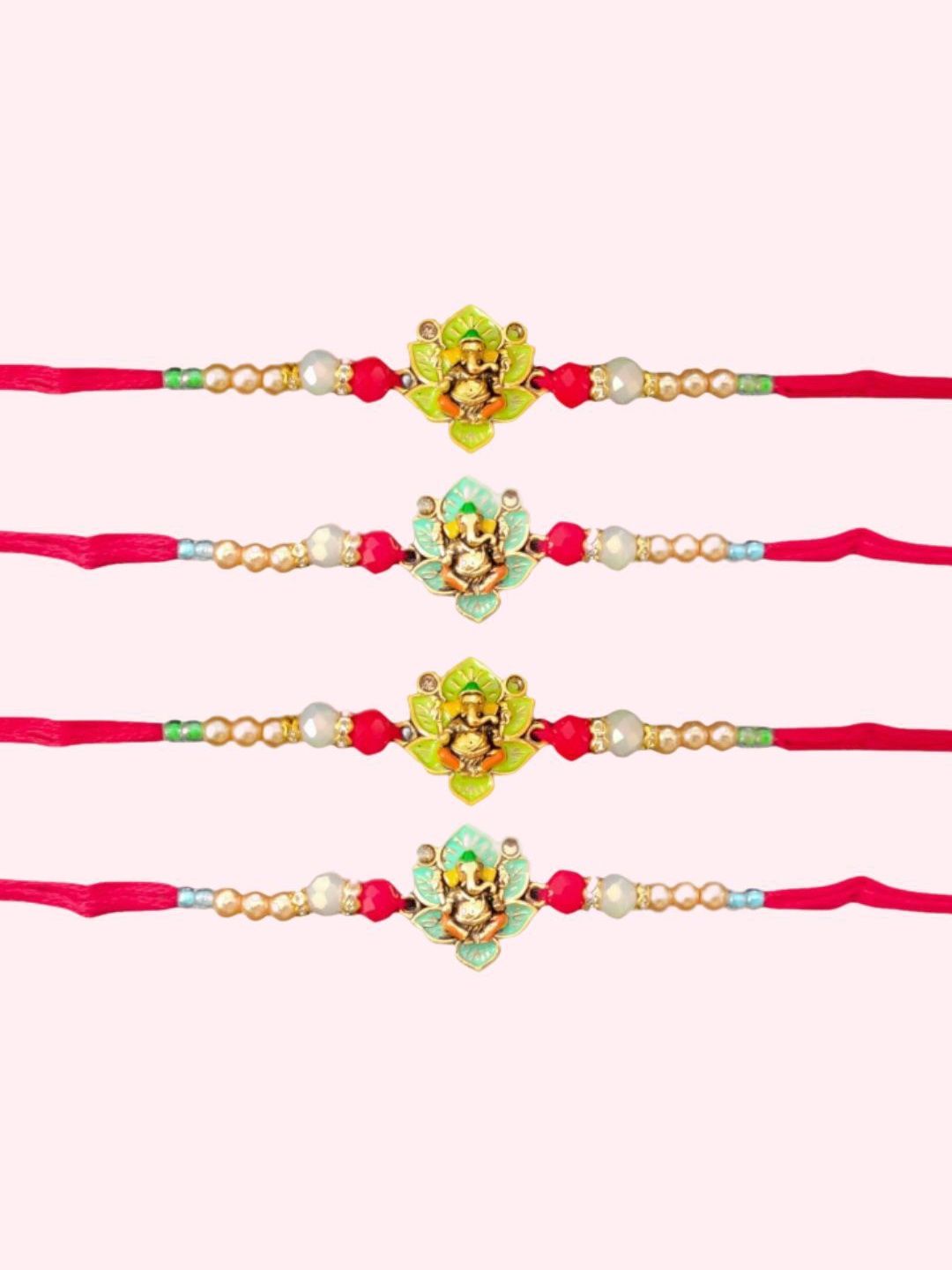 

PUFFSMART Thread Rakhi, Green