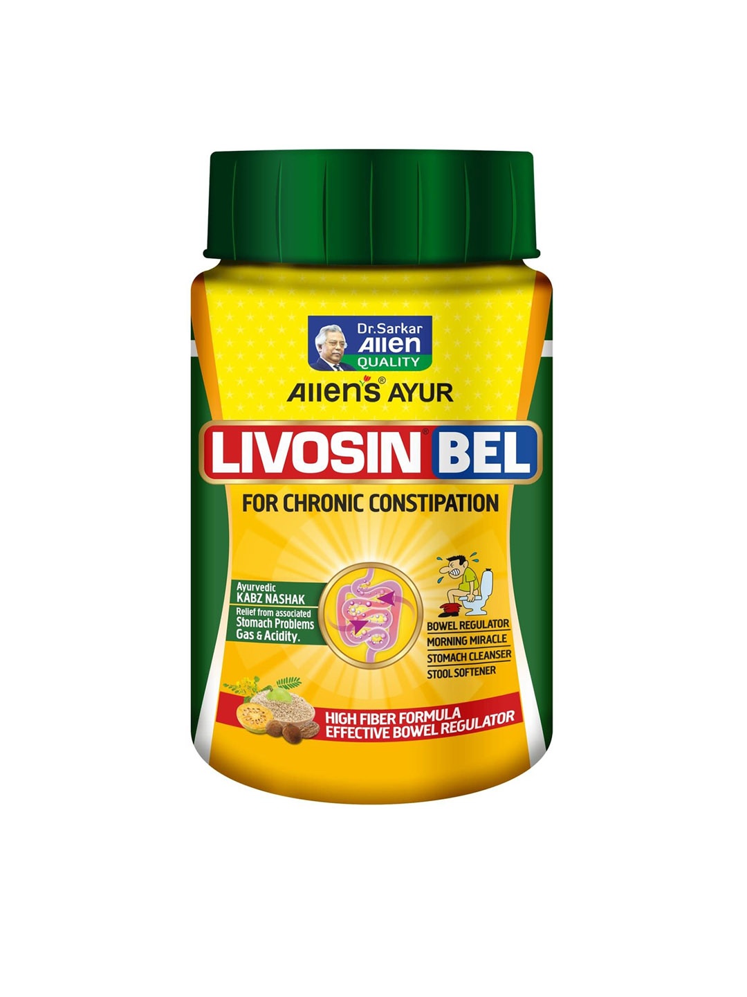 

ALLEN Livosin Bel For Chronic Constipation Powder - 100g, Brown