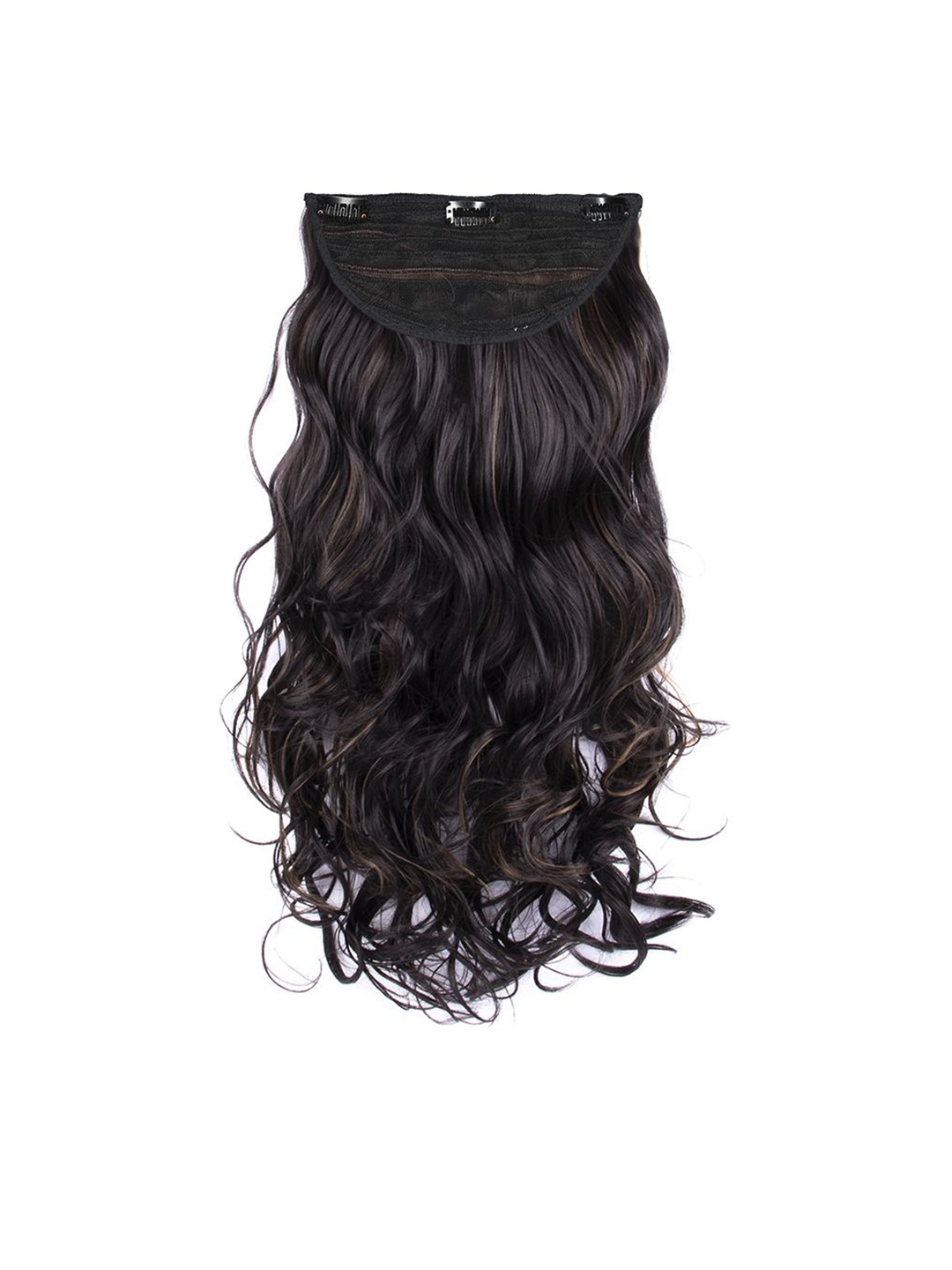 

Streak Street Clip In Wavy Hair Extension - 24 Inch - Dark Brown, Gold