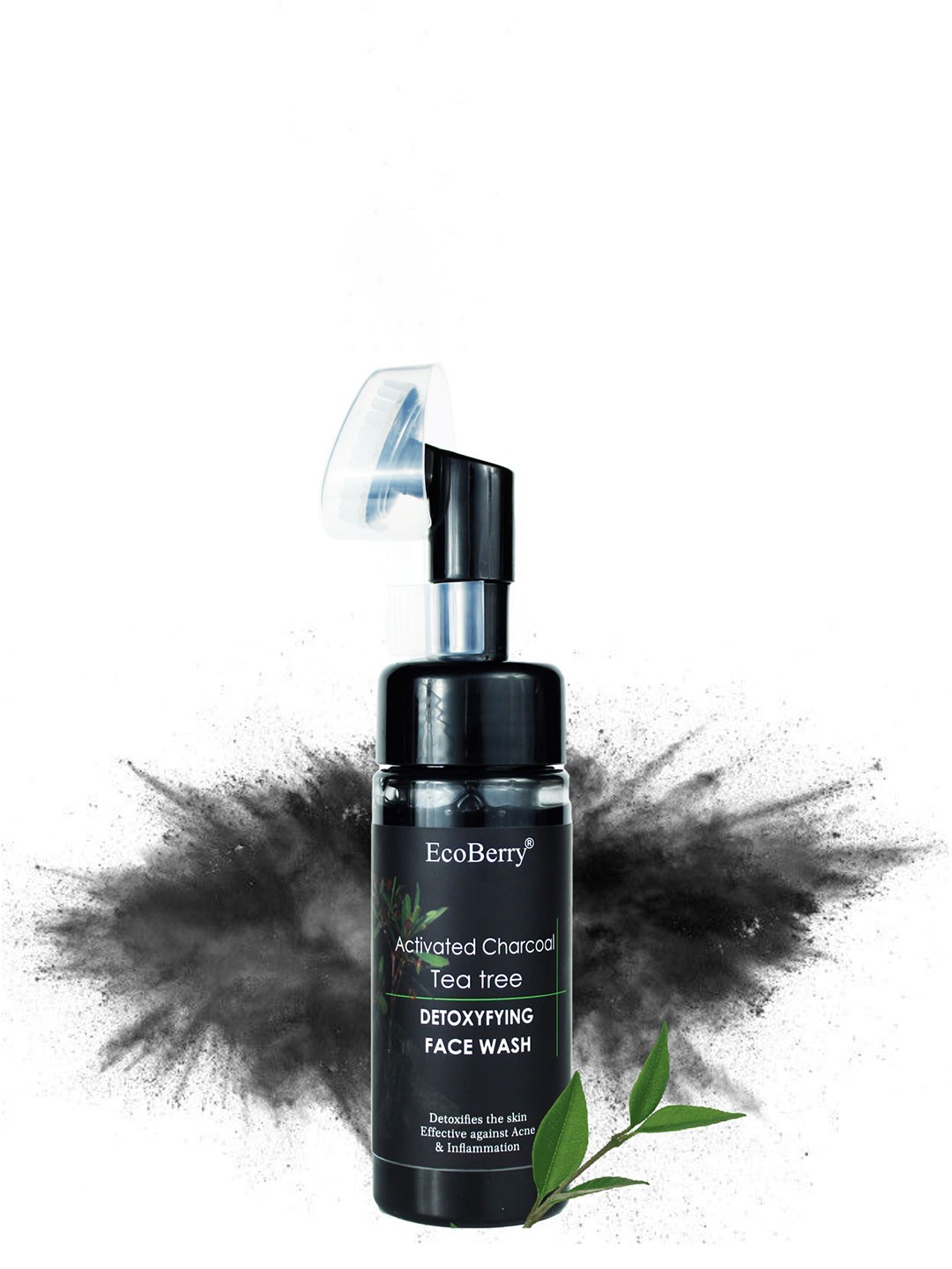

EcoBerry Activated Charcoal Tea Tree Face Wash-200ml, Black