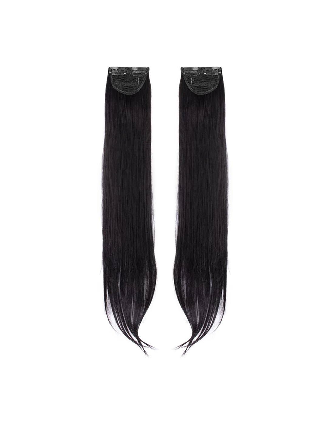

Streak Street Set Of 2 Clip In Straight Hair Extension - 24 Inch Each - Jet Black