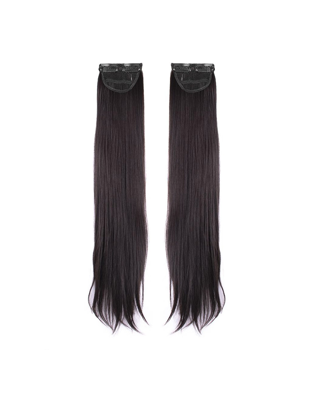 

Streak Street Set Of 2 Clip In Straight Hair Extension - 24 Inch Each - Dark Brown