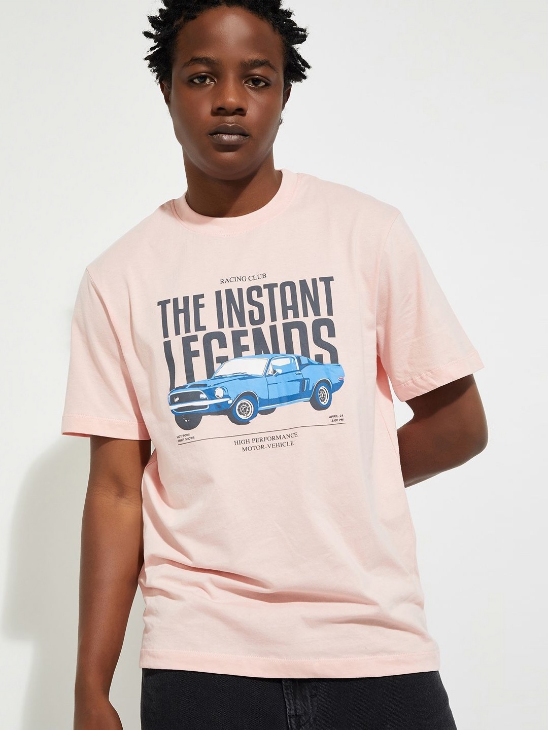 

max URB_N Men Regular Fit Graphic Printed T-shirt, Pink