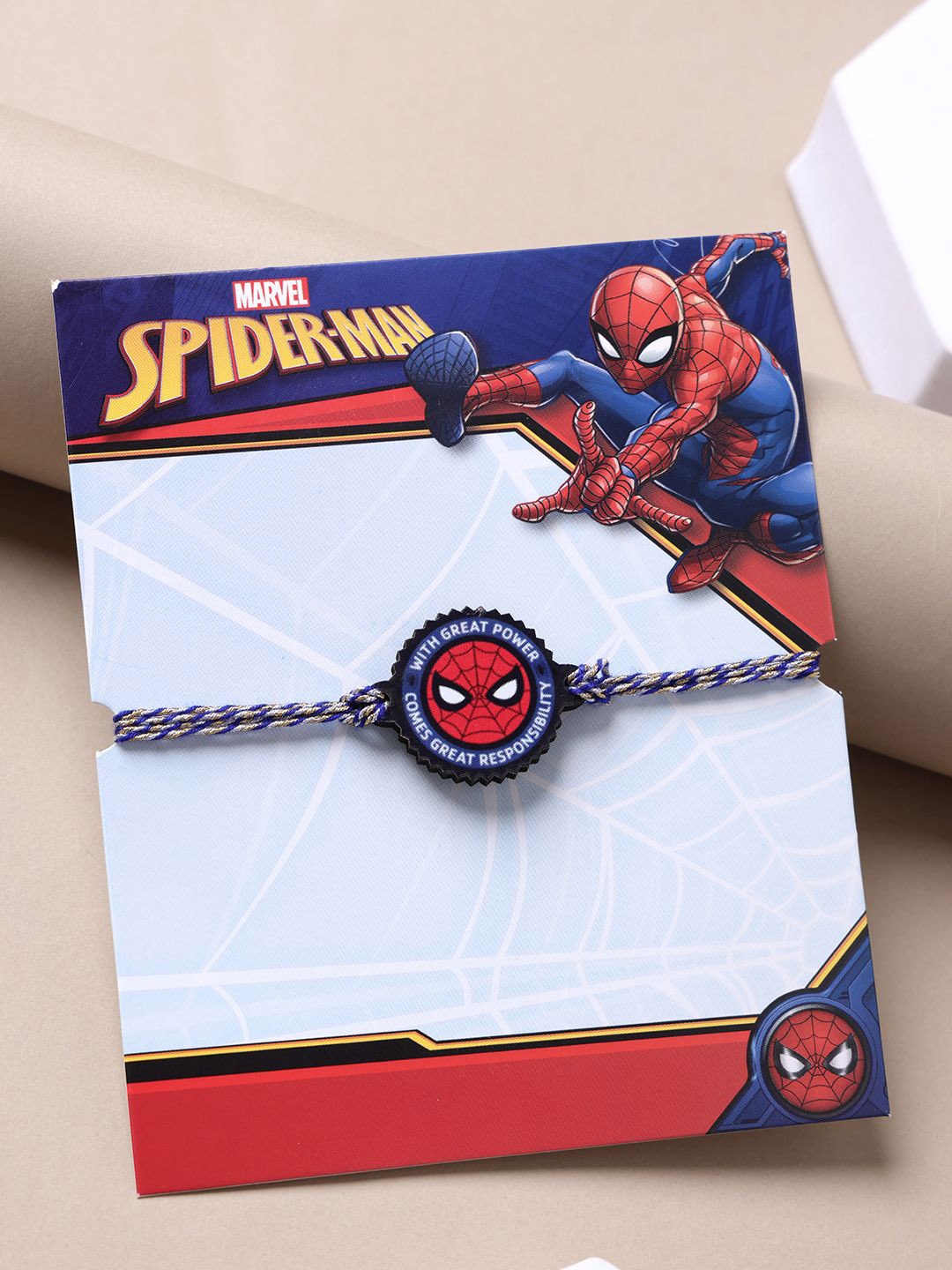 

PANASH Kids Spiderman Shaped Rakhi, Blue