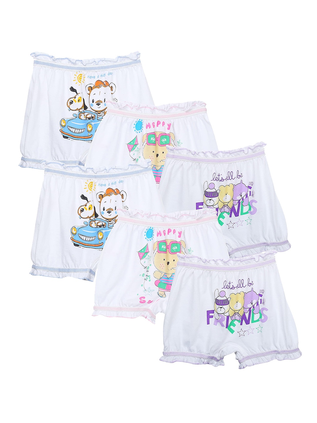 

Dowin Kids Pack Of 6 Printed Basic Briefs DOWIN_015_6J_JOKER_BLOOMER_75, Assorted