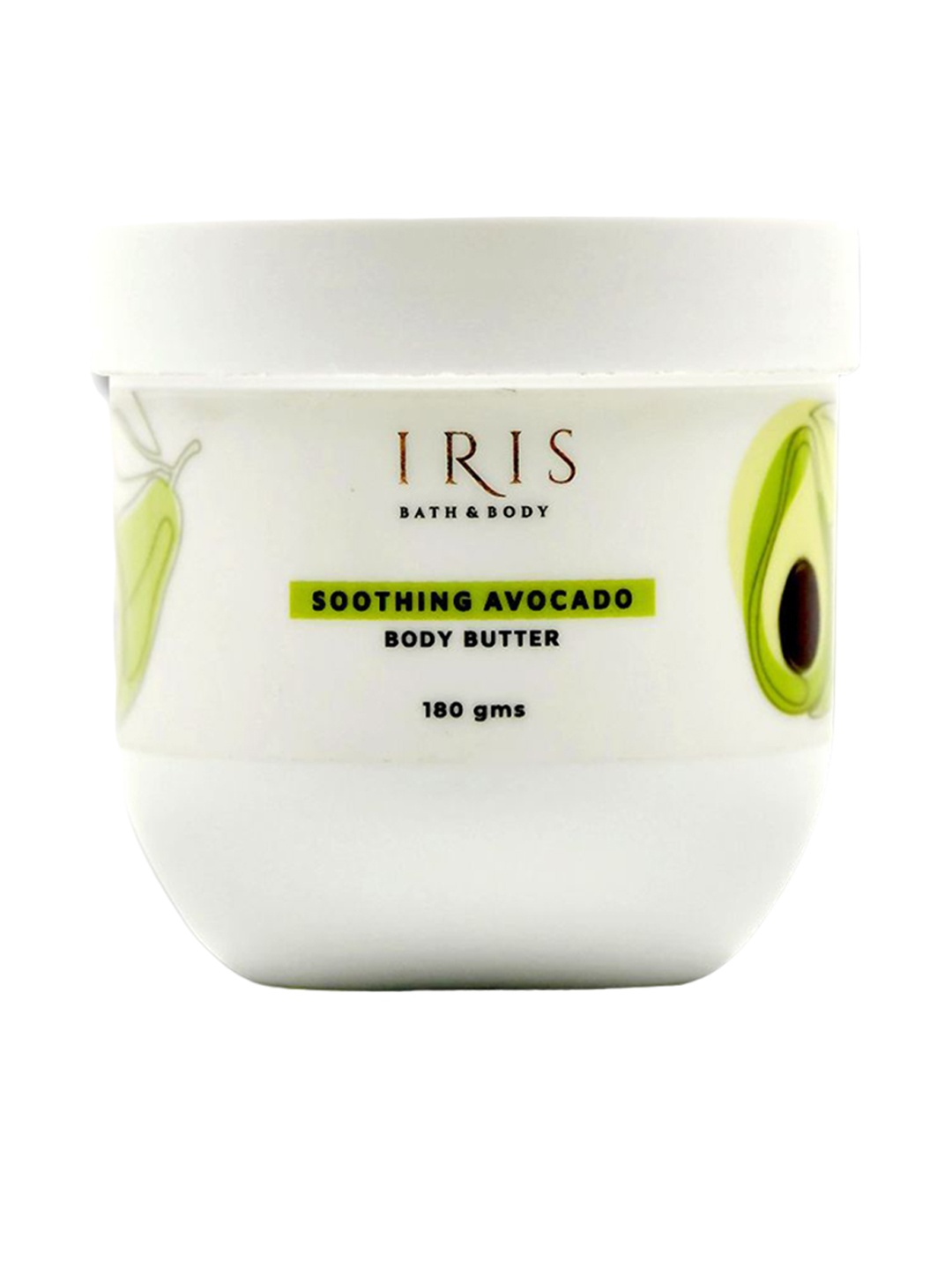 

IRIS COSMETICS Soothing Avocado Body Butter-180g, White