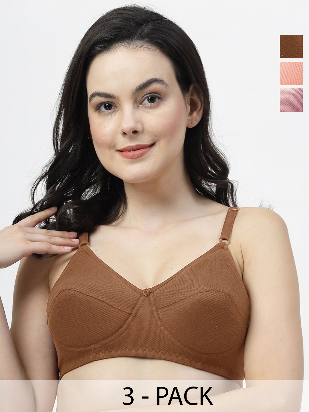 

SHYAM SONS FLAIR Bra Full Coverage Lightly Padded, Pink