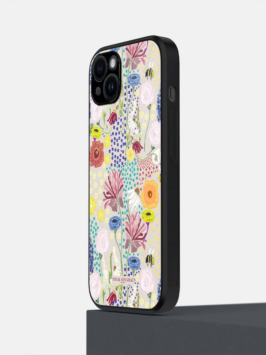 

macmerise Floral Printed iPhone 14 Plus Back Case Mobile Accessories, White