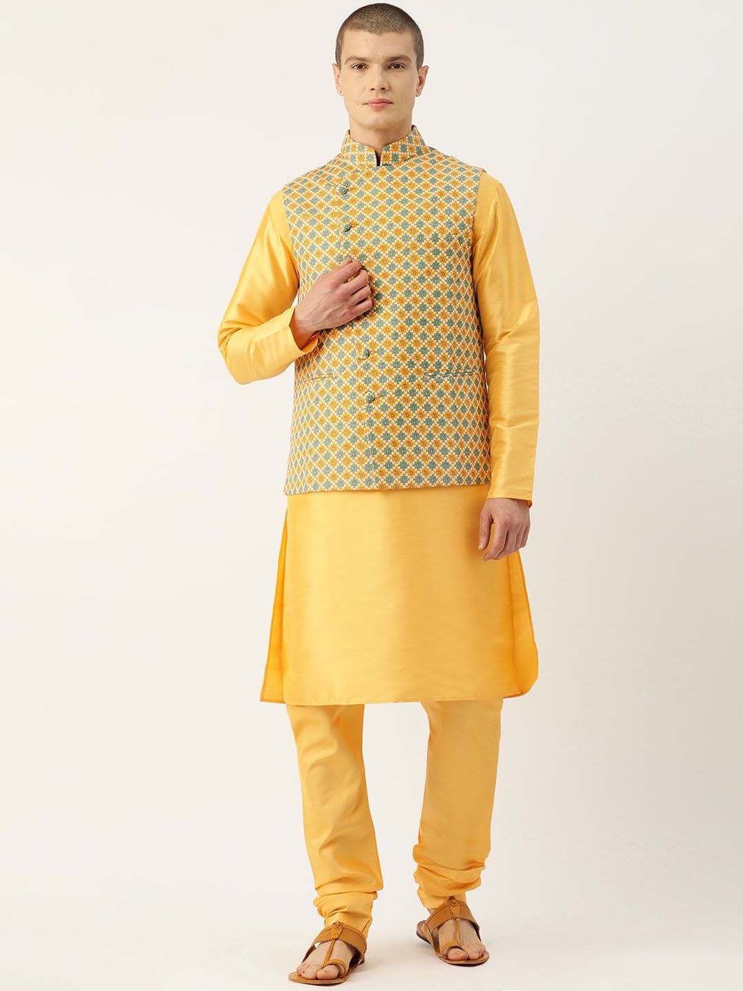 

Sayisha Printed Woven Nehru Jacket, Multi