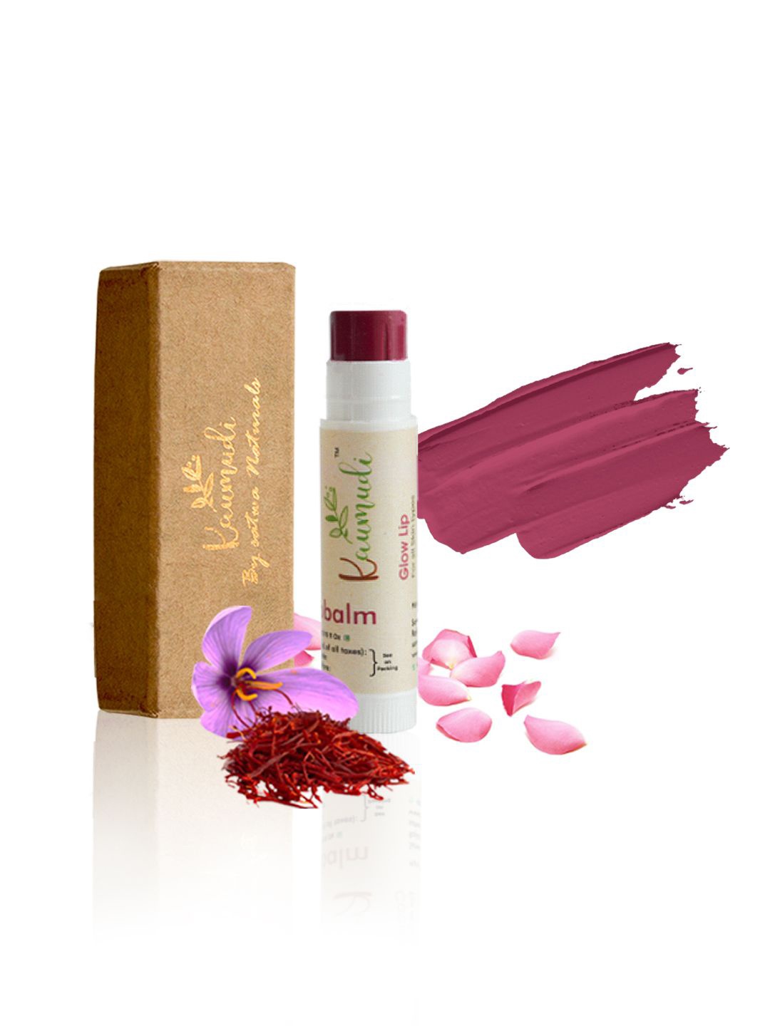 

kaumudi Handmade 3 in1 Lip Balm with Shea Butter 4.5 g - Glow Lip, Mauve