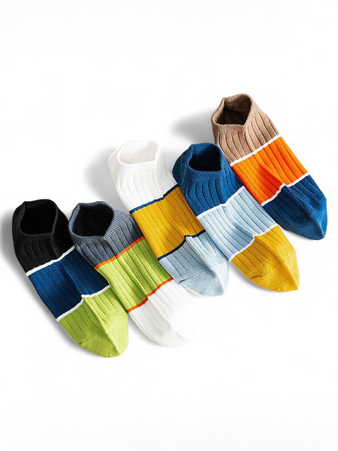 

Sockscarving Pack of 5 Shoe Line Socks, White