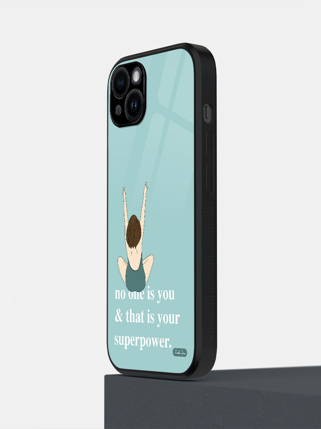 

macmerise Typography Printed iPhone 14 Plus Back Case Mobile Accessories, Blue