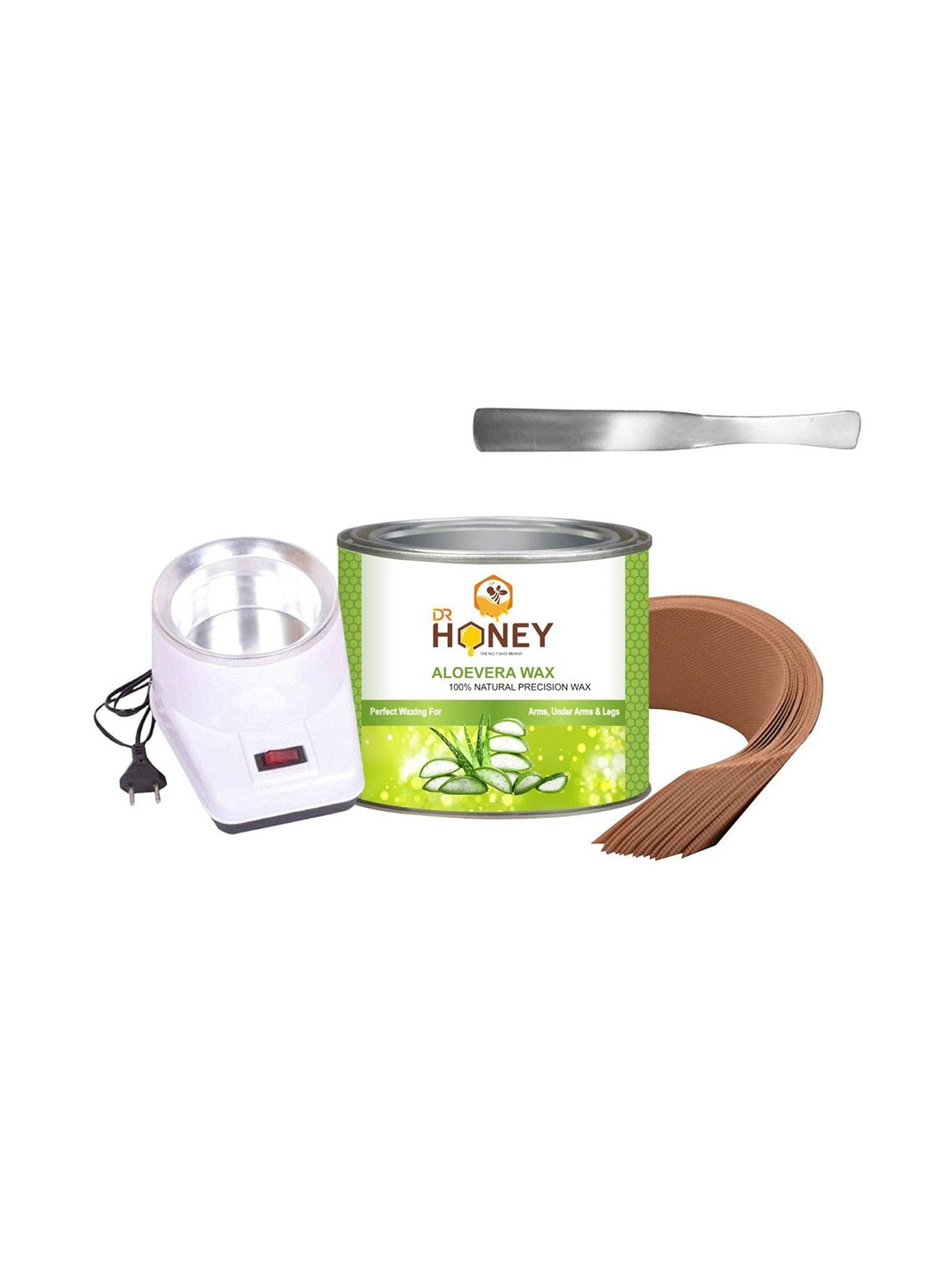 

DR HONEY Aloe Vera 100% Natural Precision Hot Wax - 600g, Green