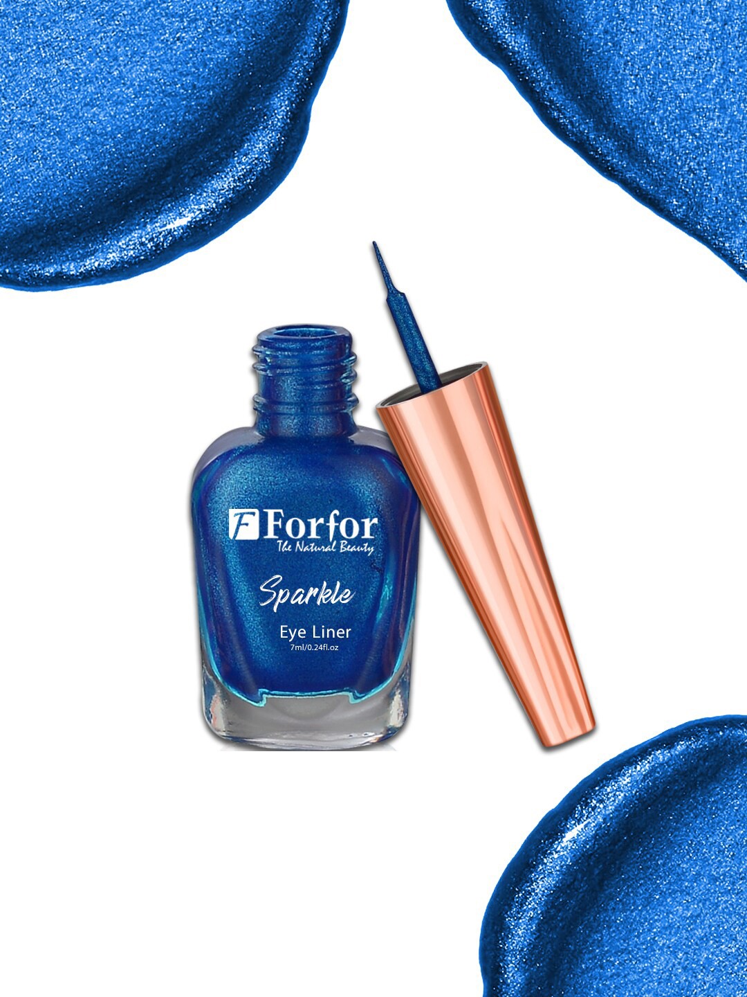 

FORFOR Sparkle & Glitter Smudge Proof Liquid Eyeliner - 7ml - Royal Blue 07