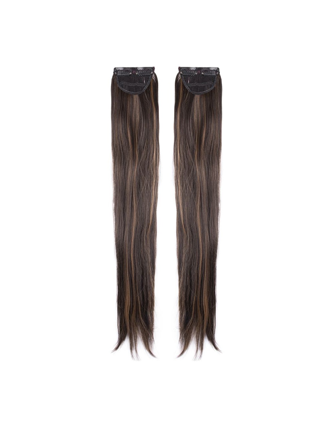 

Streak Street Set Of 2 Clip In Straight Hair Extension - 24 Inch Each - Brown