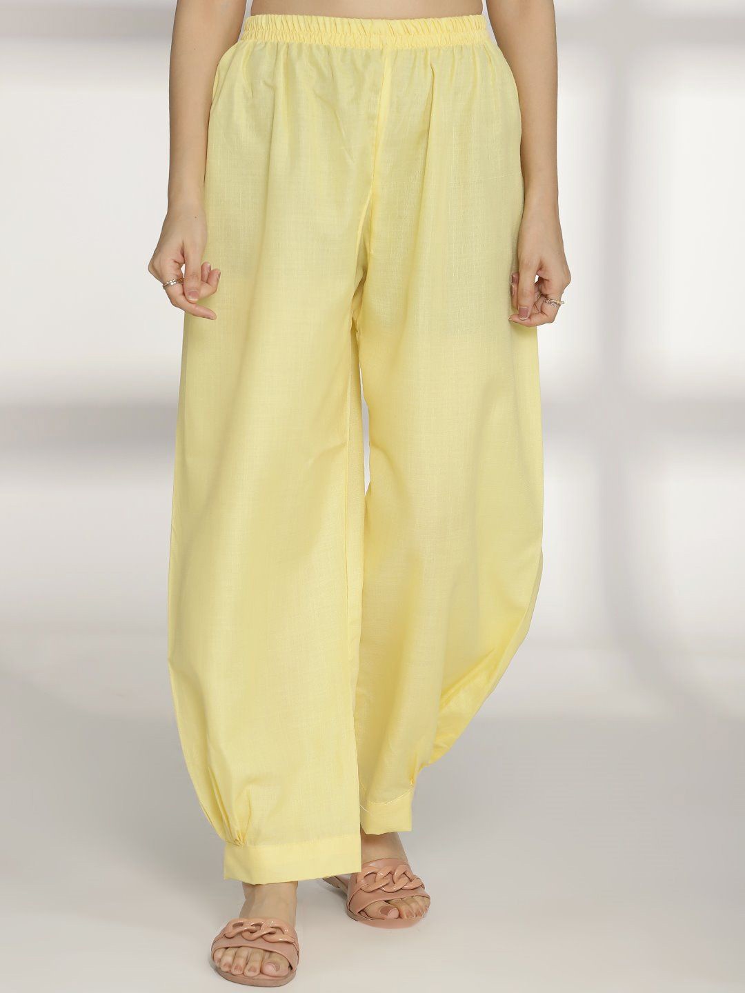 

LetsDressUp Women Straight Fit Afghani Salwar, Yellow