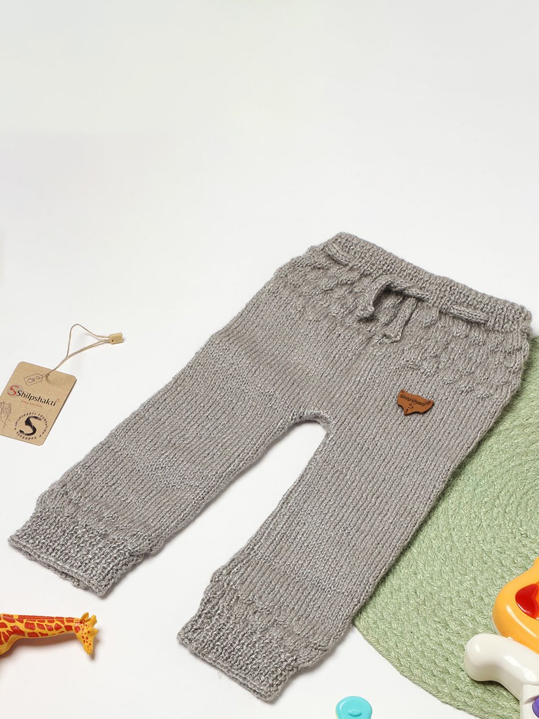 

ShilpShakti Kids Knitted Thermal Bottoms, Grey