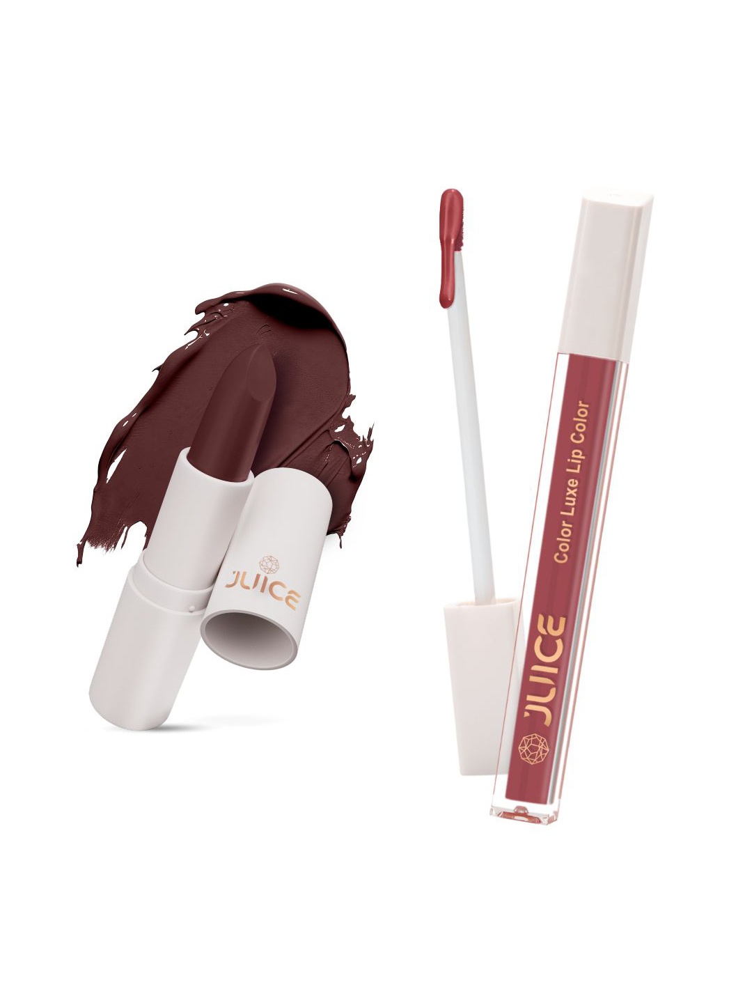 

JUICE Bio Retinol Lipsticks Marron Royale - M06 & Puple - M16- 8ml, Brown