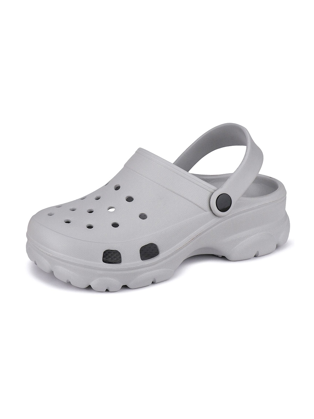 

BERSACHE Men Texterd Ultra Soft Clogs, Grey