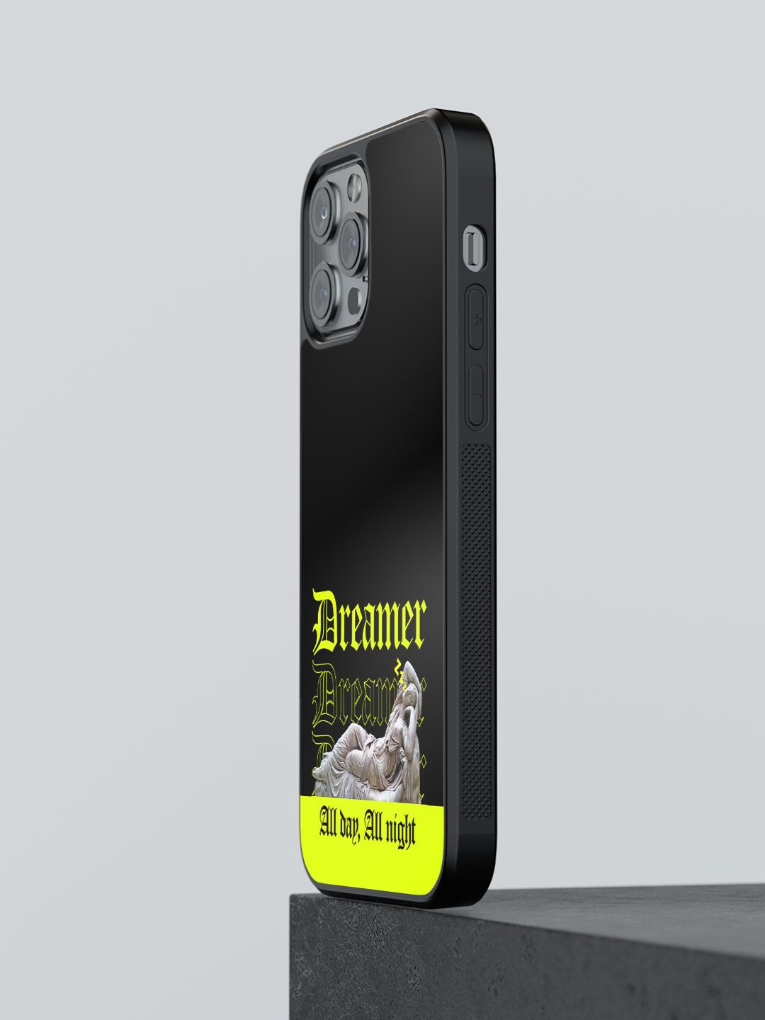 

macmerise Typography Printed iPhone 13 Pro Back Case Mobile Accessories, Yellow