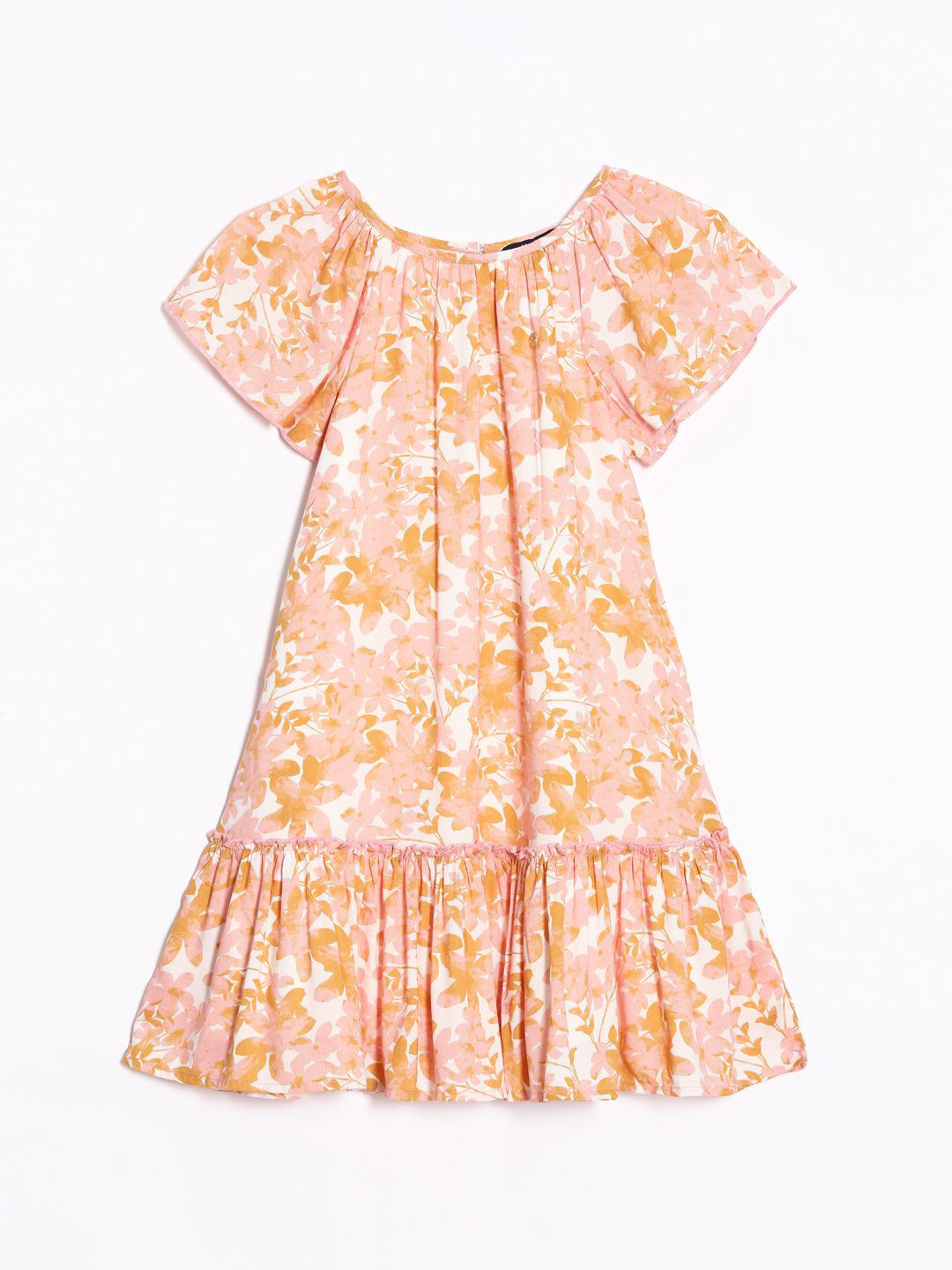 

Allen Solly Junior Girls Drop-Waist Floral Dress, Peach