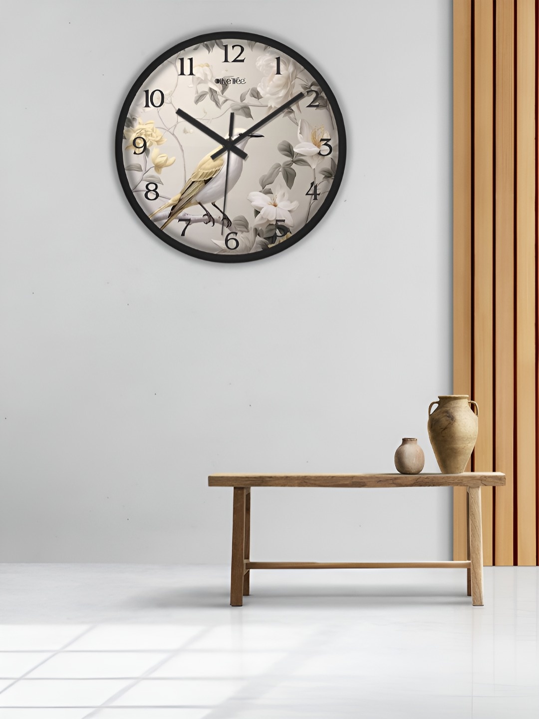 

OLIVE TREE Black Printed Analogue Contemporary Wall Clock