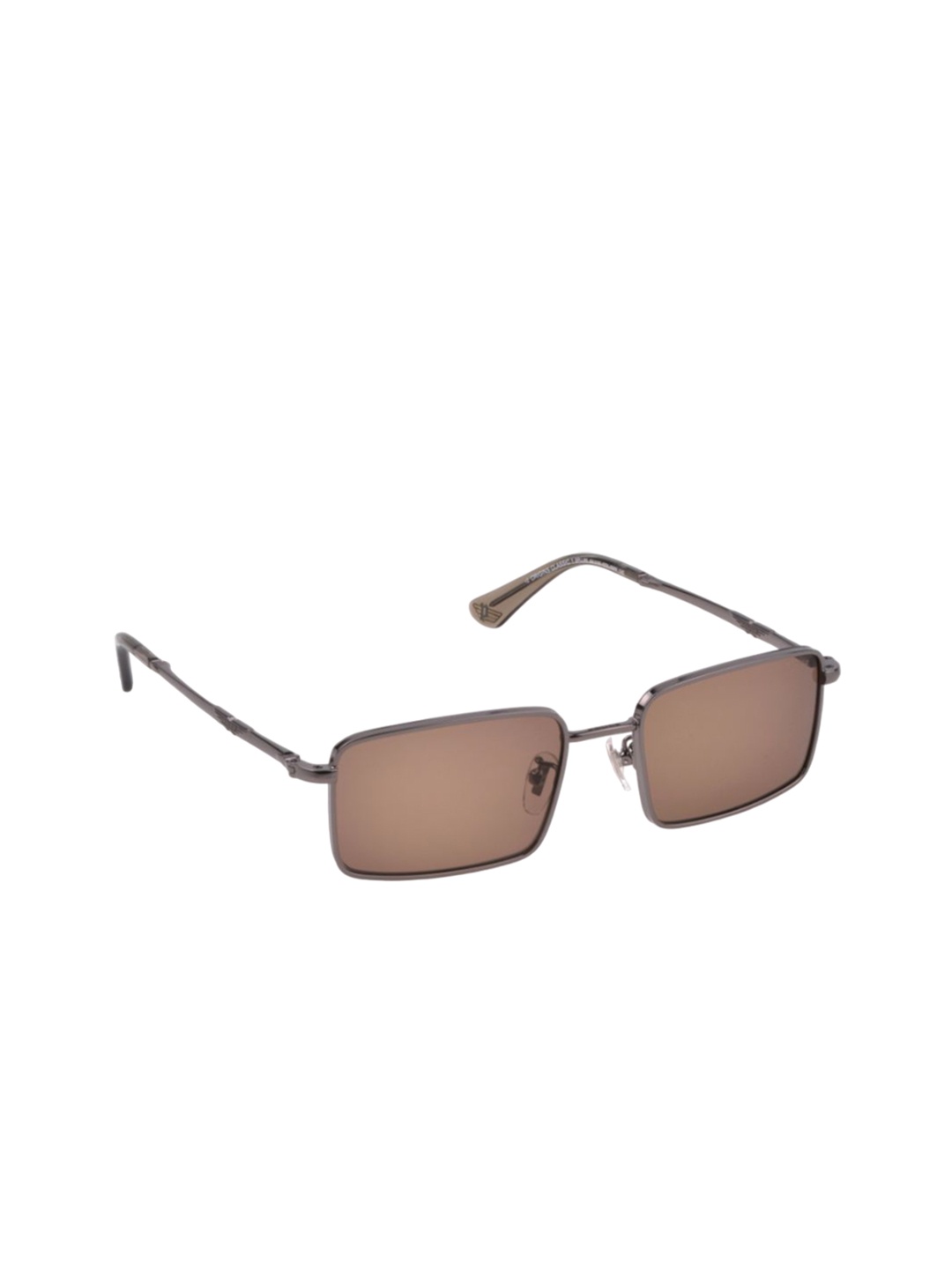 

Police Men Rectangle UV Protected Sunglasses SPLL85K54568SG-Gunmetal-Toned, Brown