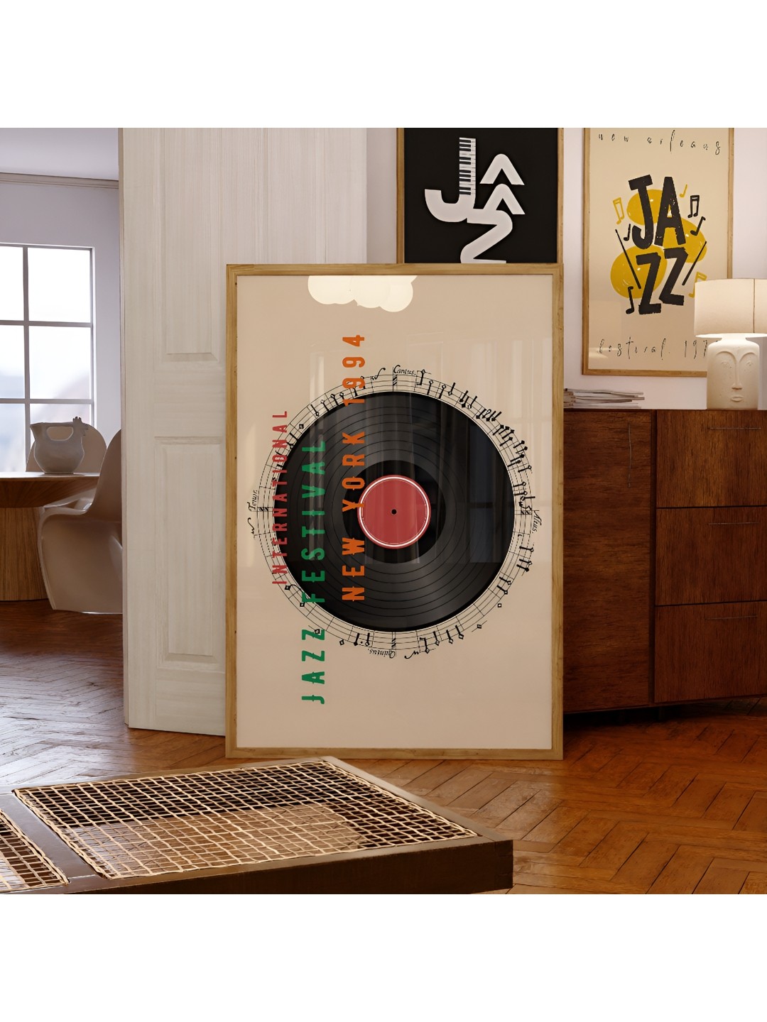 

SAF Off White & Black 1 Piece Wood Abstract Wall Paintings