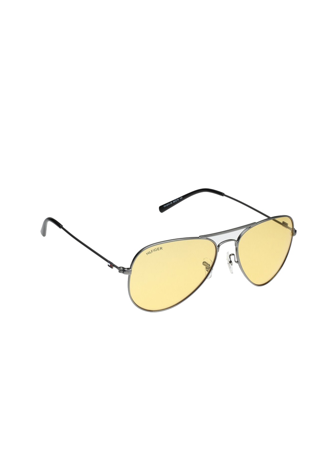 

Tommy Hilfiger Men Aviator Sunglasses with UV Protected Lens TH 1574PL C8 S-Yellow