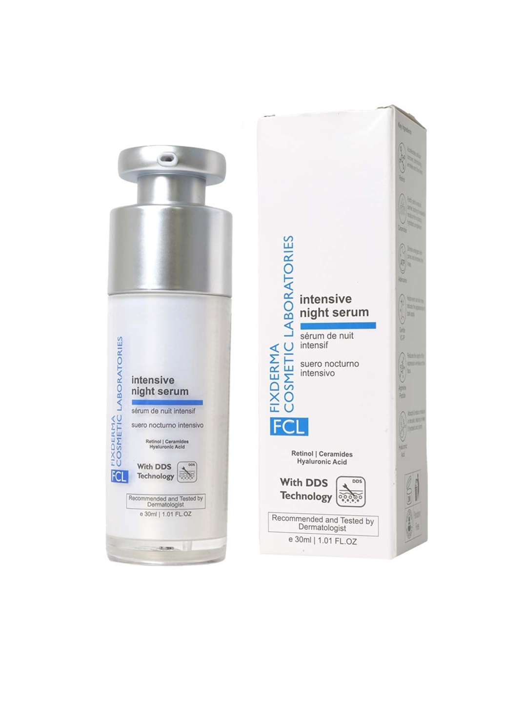 

FIXDERMA COSMETIC LABORATORIES Intensive Night Serum with DDS Technology - 30ml, White
